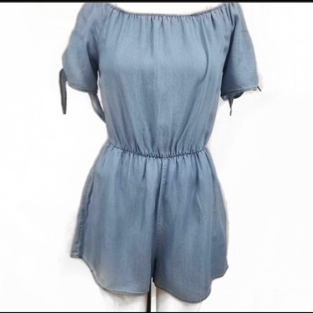 Chambray romper size S